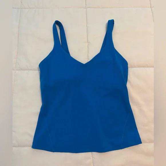 Lululemon Align Waist-Length Tank Top
Poolside bright kobalt blue shelf bra - Picture 6 of 11